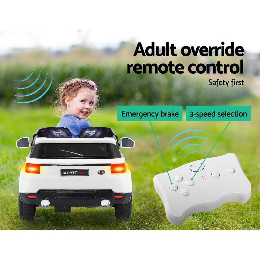 Ride On Cars: Rigo Kids Electric Ride On Car SUV Range Rover-inspired Cars Remote 12V White