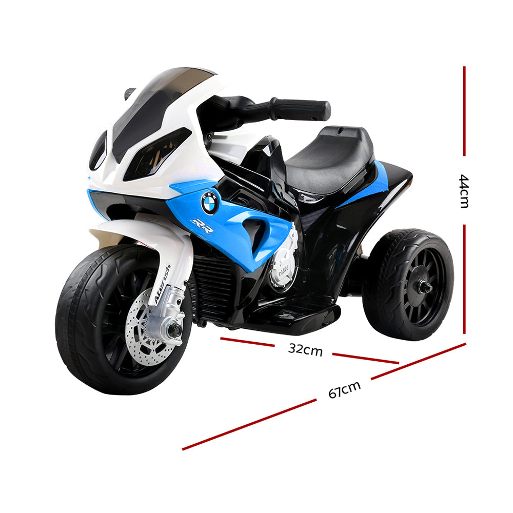 Bikes & Scooters: Kids Electric Ride On Car Police Motorcycle Motorbike BMW Licensed S1000RR Blue