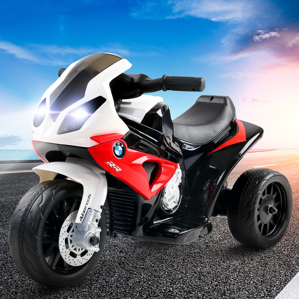 Bikes & Scooters: Kids Electric Ride On Car Police Motorcycle Motorbike BMW Licensed S1000RR Red
