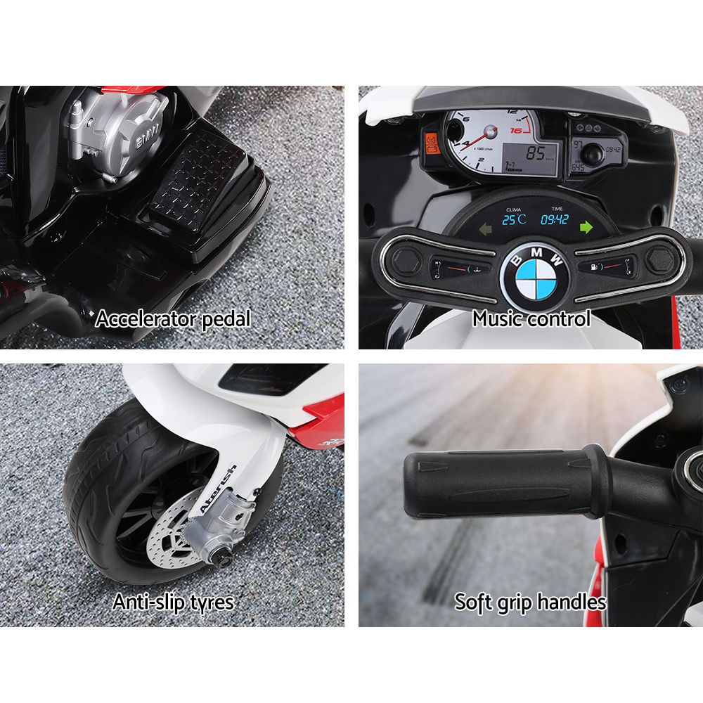 Bikes & Scooters: Kids Electric Ride On Car Police Motorcycle Motorbike BMW Licensed S1000RR Red