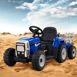 Ride On Cars: Rigo Kids Electric Ride On Car Tractor Toy Cars 12V Blue