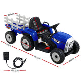Ride On Cars: Rigo Kids Electric Ride On Car Tractor Toy Cars 12V Blue