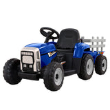 Ride On Cars: Rigo Kids Electric Ride On Car Tractor Toy Cars 12V Blue