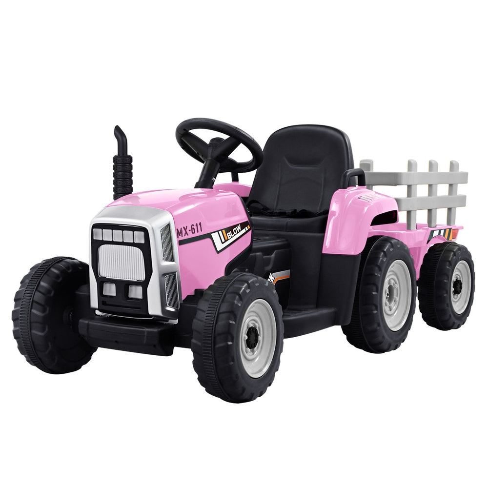 Ride On Cars: Rigo Kids Electric Ride On Car Tractor Toy Cars 12V Pink