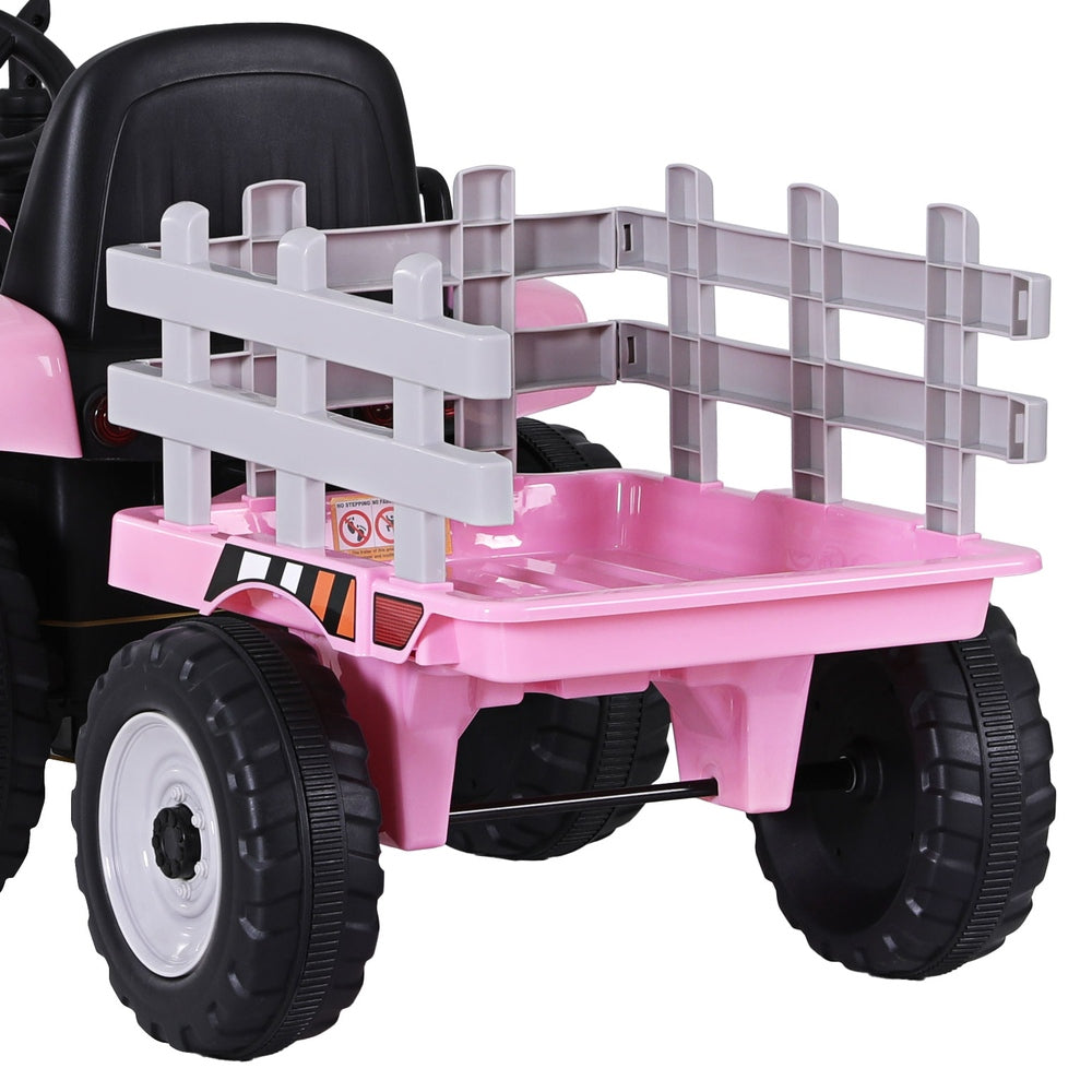 Ride On Cars: Rigo Kids Electric Ride On Car Tractor Toy Cars 12V Pink
