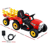 Ride On Cars: Rigo Kids Electric Ride On Car Tractor Toy Cars 12V Red