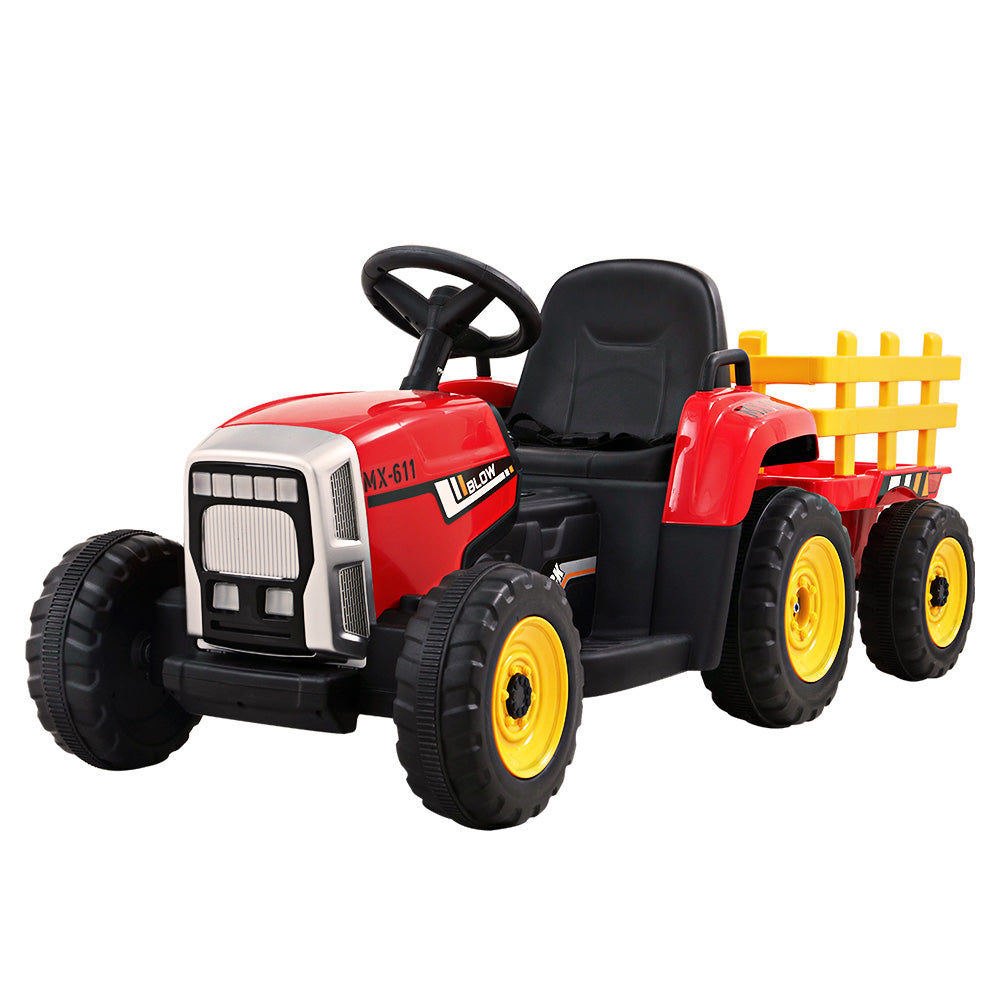 Ride On Cars: Rigo Kids Electric Ride On Car Tractor Toy Cars 12V Red