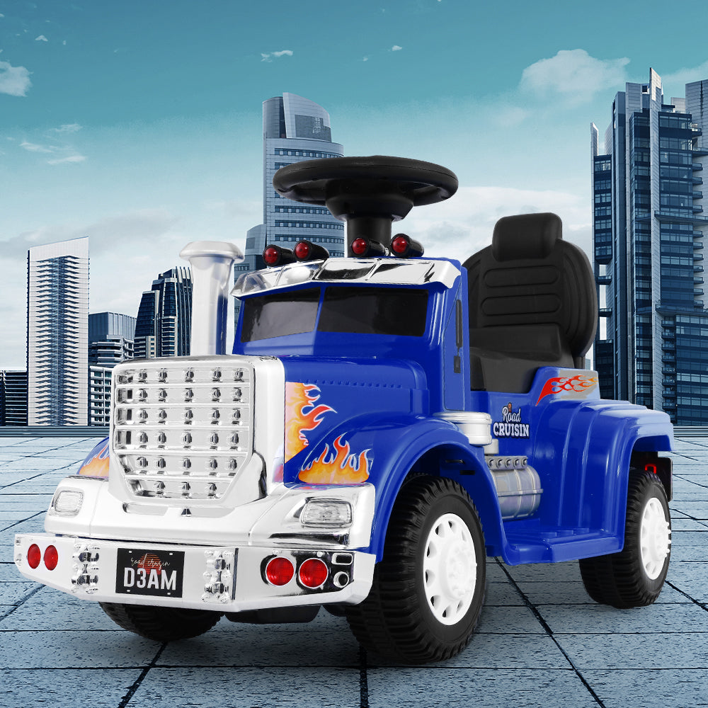 Ride On Cars: Rigo Kids Electric Ride On Car Truck Motorcycle Motorbike Toy Cars 6V Blue