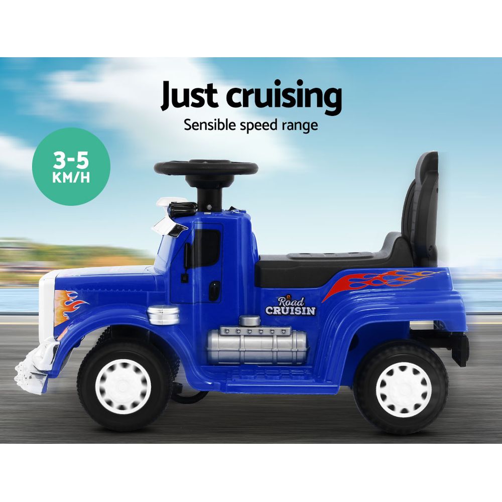 Ride On Cars: Rigo Kids Electric Ride On Car Truck Motorcycle Motorbike Toy Cars 6V Blue