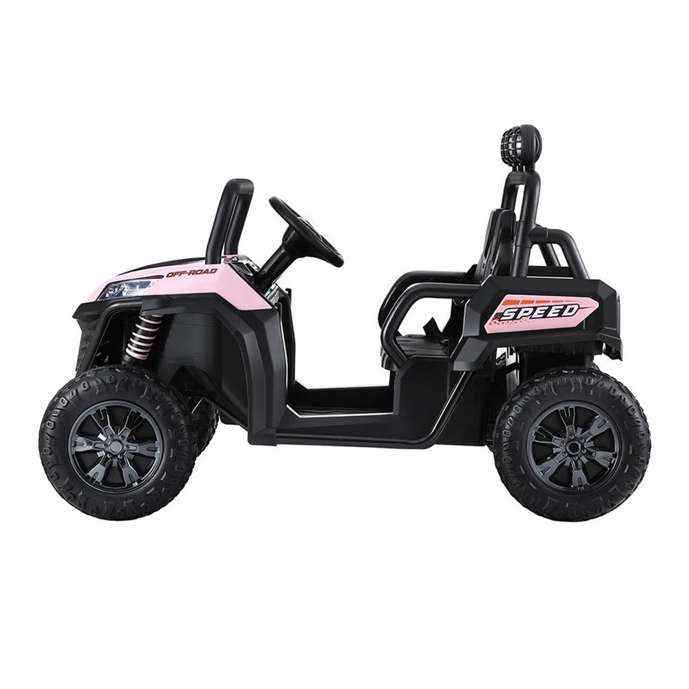 Ride On Cars: Rigo Kids Ride On Car Electric Toys Cars Headlight Music Remote Control Pink