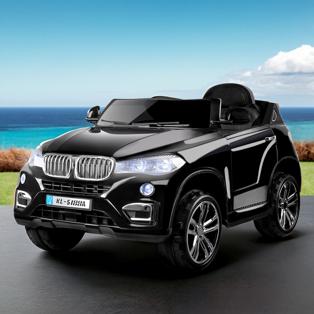 Ride On Cars: Rigo Kids Electric Ride On Car SUV BMW-Inspired X5 Toy Cars Remote 6V Black