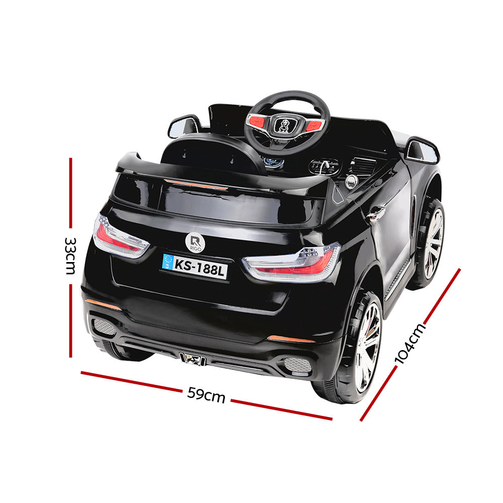 Ride On Cars: Rigo Kids Electric Ride On Car SUV BMW-Inspired X5 Toy Cars Remote 6V Black