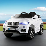 Ride On Cars: Rigo Kids Electric Ride On Car SUV BMW-Inspired X5 Toy Cars Remote 6V White