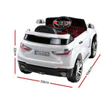 Ride On Cars: Rigo Kids Electric Ride On Car SUV BMW-Inspired X5 Toy Cars Remote 6V White