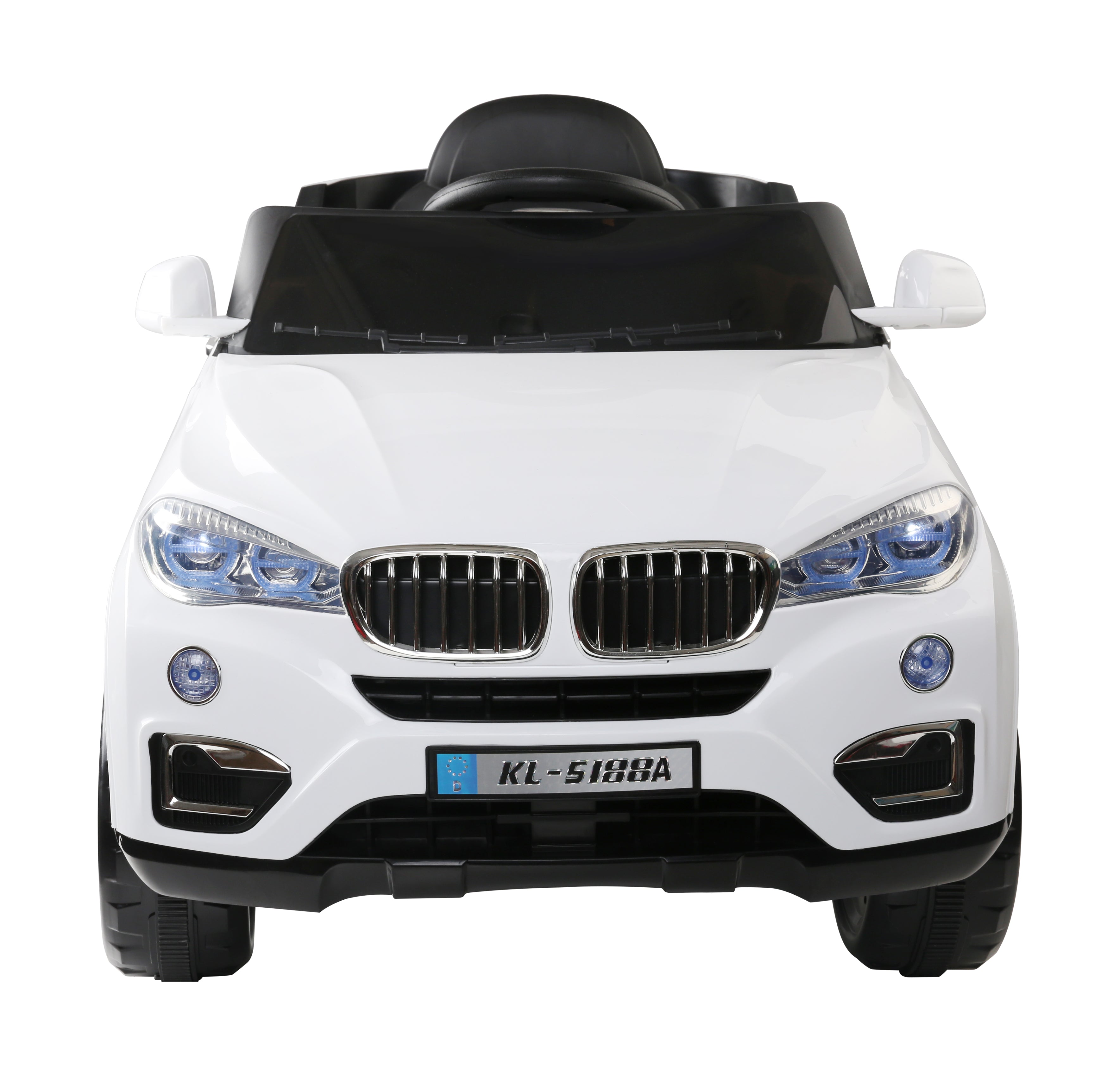 Ride On Cars: Rigo Kids Electric Ride On Car SUV BMW-Inspired X5 Toy Cars Remote 6V White