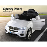 Ride On Cars: Rigo Kids Electric Ride On Car SUV BMW-Inspired X5 Toy Cars Remote 6V White