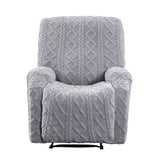 Artiss Recliner Chair Covers with Storage Side Pockets Grey
