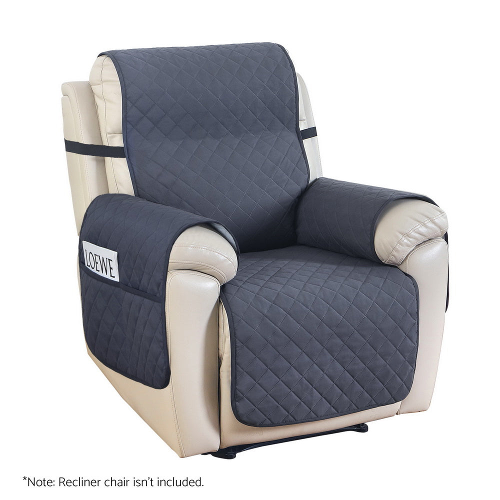 Outdoor Chairs: Artiss Recliner Chair Cover 100% Water Resistant Grey
