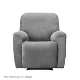 Artiss Recliner Chair Covers 1 Seater Velvet Grey