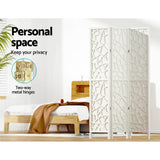 Room Dividers: Artiss 3 Panel Room Divider Screen 122x170cm Clover White