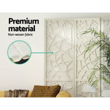 Room Dividers: Artiss 3 Panel Room Divider Screen 122x170cm Clover White