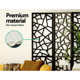 Room Dividers: Artiss 4 Panel Room Divider Screen 162x170cm Clover Black