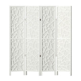 Room Dividers: Artiss 4 Panel Room Divider Screen 162x170cm Clover White
