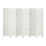 Room Dividers: Artiss 6 Panel Room Divider Screen 244x170cm Clover White