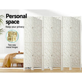 Room Dividers: Artiss 6 Panel Room Divider Screen 244x170cm Clover White