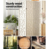 Room Dividers: Artiss 6 Panel Room Divider Screen 244x170cm Clover White