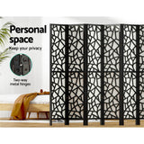 Room Dividers: Artiss 8 Panel Room Divider Screen 325x170cm Clover Black