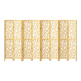 Room Dividers: Artiss 8 Panel Room Divider Screen 325x170cm Clover Natural