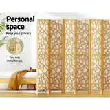 Room Dividers: Artiss 8 Panel Room Divider Screen 325x170cm Clover Natural