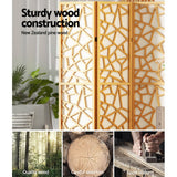 Room Dividers: Artiss 8 Panel Room Divider Screen 325x170cm Clover Natural