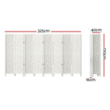 Room Dividers: Artiss 8 Panel Room Divider Screen 325x170cm Clover White