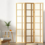 Room Dividers: Artiss 3 Panel Room Divider Screen 132x179cm Nova Natural