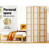Room Dividers: Artiss 3 Panel Room Divider Screen 132x179cm Nova Natural