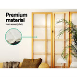 Room Dividers: Artiss 3 Panel Room Divider Screen 132x179cm Nova Natural