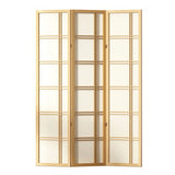 Room Dividers: Artiss 3 Panel Room Divider Screen 132x179cm Nova Natural