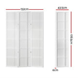 Room Dividers: Artiss 3 Panel Room Divider Screen 132x179cm Nova White