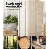 Room Dividers: Artiss 3 Panel Room Divider Screen 132x179cm Nova White