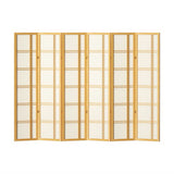Room Dividers: Artiss 6 Panel Room Divider Screen 265x179cm Nova Natural