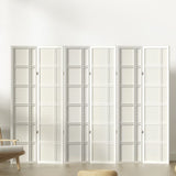 Room Dividers: Artiss 6 Panel Room Divider Screen 265x179cm Nova White
