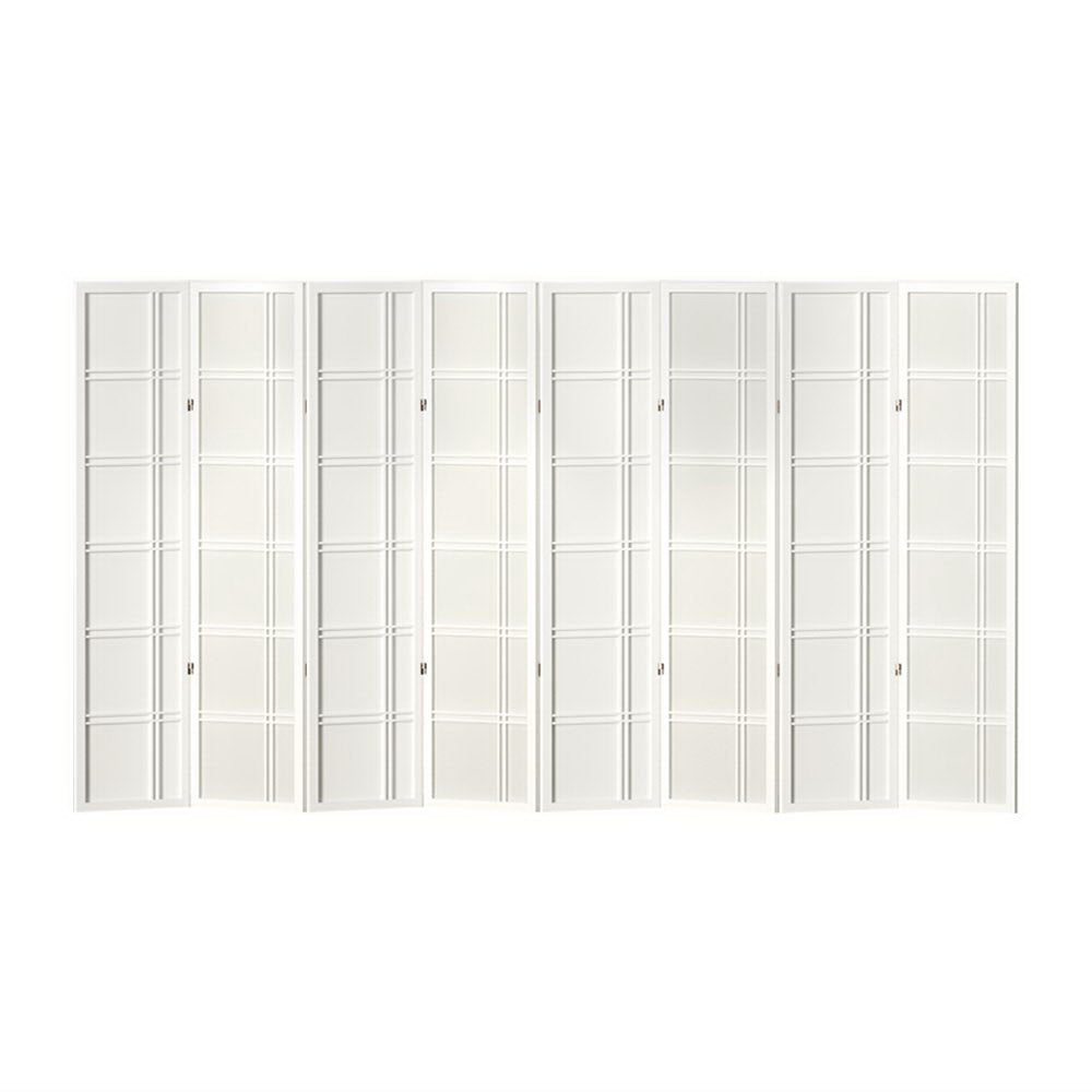 Room Dividers: Artiss 8 Panel Room Divider Screen 353x179cm Nova White