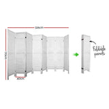 Room Dividers: Artiss 8 Panel Room Divider Screen 326x170cm Louver White