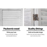 Room Dividers: Artiss 8 Panel Room Divider Screen 326x170cm Louver White
