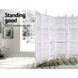 Room Dividers: Artiss 8 Panel Room Divider Screen 326x170cm Shelf White