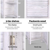Room Dividers: Artiss 8 Panel Room Divider Screen 326x170cm Shelf White