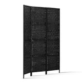 Room Dividers: Artiss 3 Panel Room Divider Screen 123x170cm Woven Black
