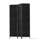 Room Dividers: Artiss 3 Panel Room Divider Screen 123x170cm Woven Black